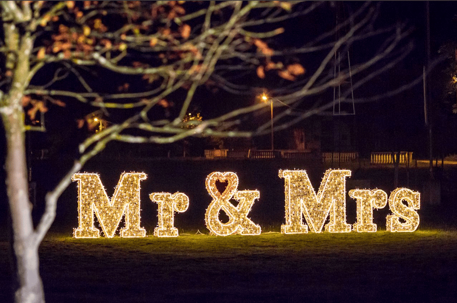 lettres fibre minérale mariage belgique